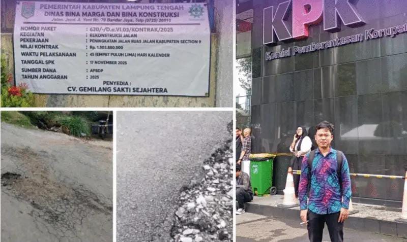 FORMALIS Soroti Dugaan Kerusakan Dini Proyek Jalan di Lampung, Indikasi Masalah Sistemik hingga Dugaan KKN